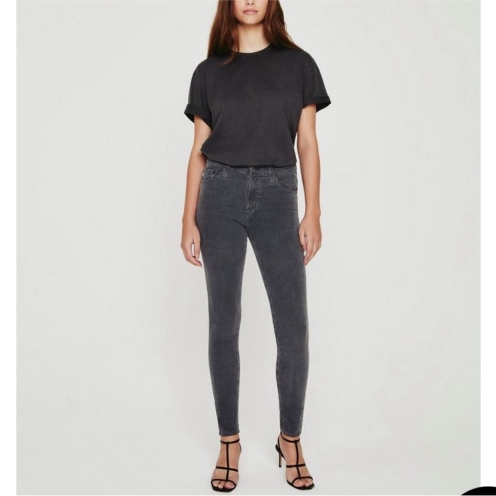AG Jeans Farrah High Waist Skinny Jeans Gray Wash Sz 32 NWT